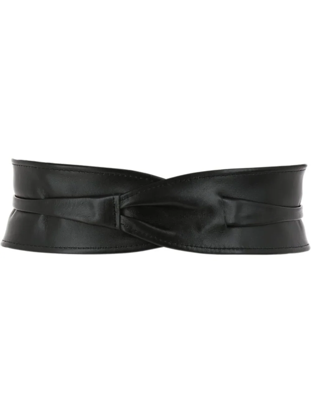 Stylish Italian Leather Obi Belt for Women - Chic Fashion Accessory, Versatile